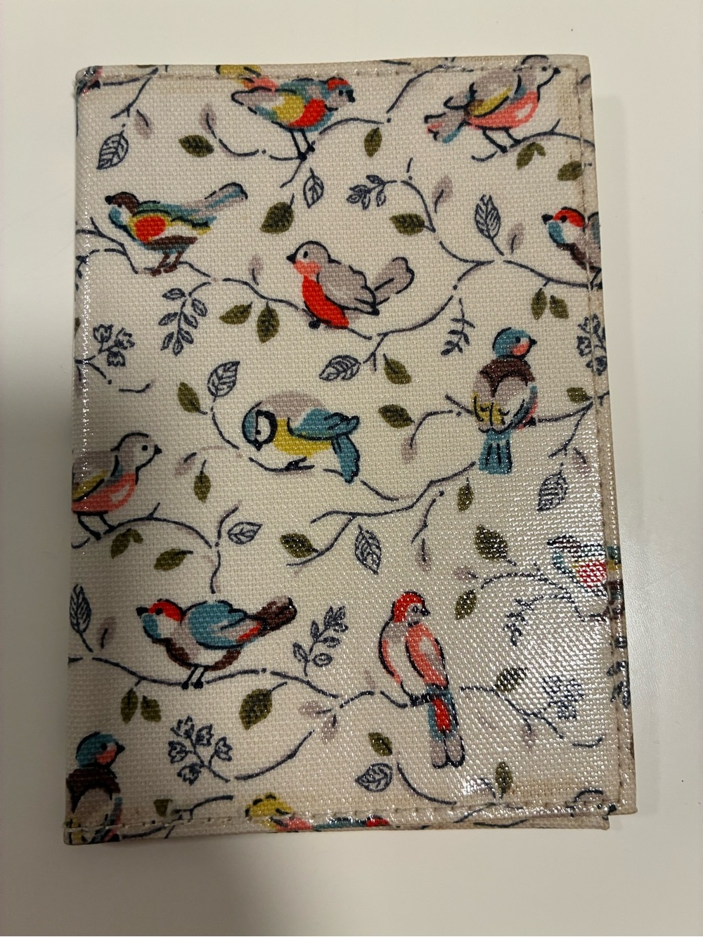 Cath Kidston White Bird Pattern Passport Wallet